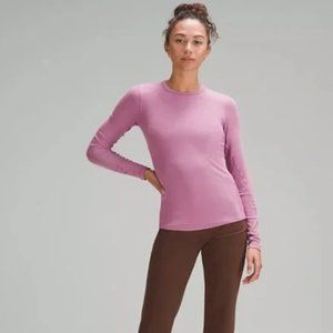 NWT Lululemon Hold Tight Long Sleeve, Sz 6, Velvet Dust RARE